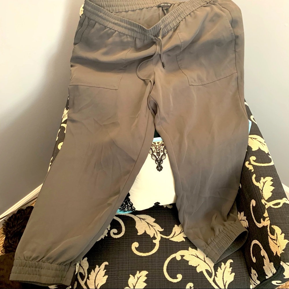 Ann Taylor Army Green Dressy Jogger XL